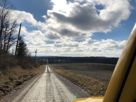 Drescher Road got me off to a scenic start today.